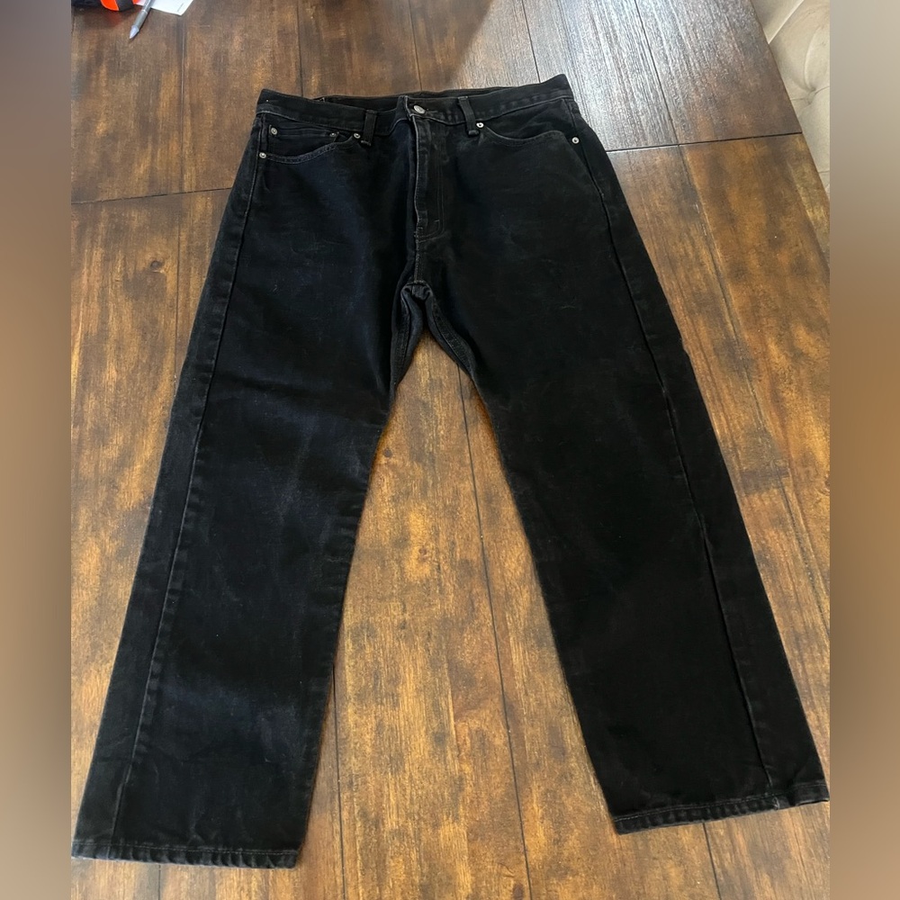 Levi’s‎ 505 Black Denim Jeans Size 38 x 29